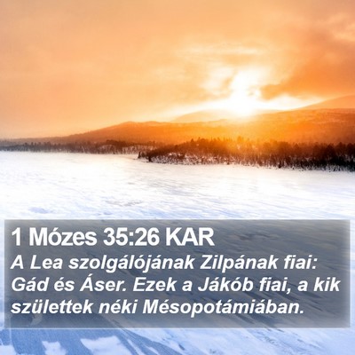 1 Mózes 35:26 KAR Bible Verse Image