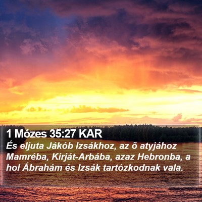 1 Mózes 35:27 KAR Bible Verse Image