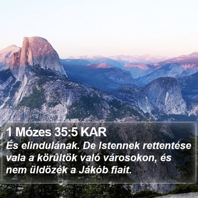 1 Mózes 35:5 KAR Bible Verse Image
