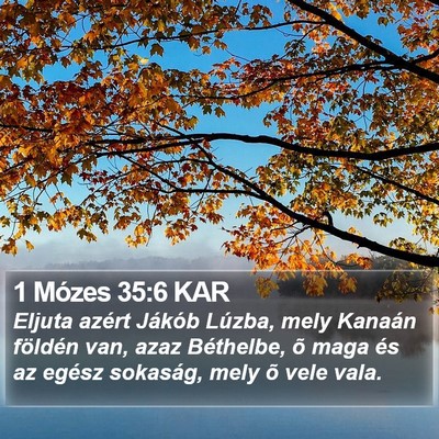 1 Mózes 35:6 KAR Bible Verse Image