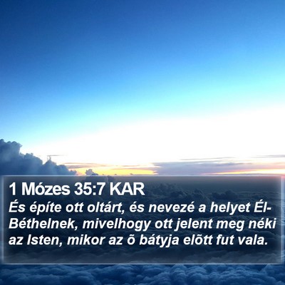 1 Mózes 35:7 KAR Bible Verse Image