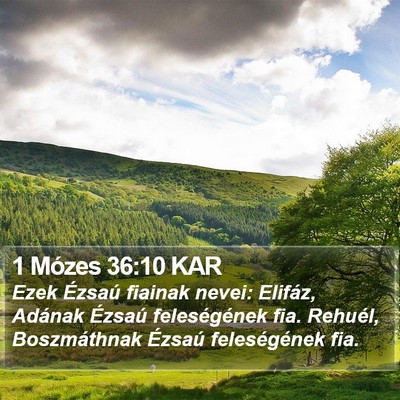 1 Mózes 36:10 KAR Bible Verse Image