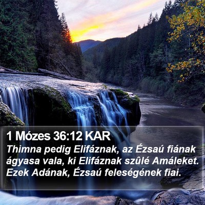 1 Mózes 36:12 KAR Bible Verse Image