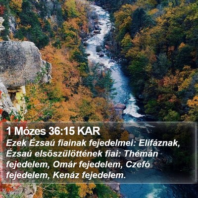1 Mózes 36:15 KAR Bible Verse Image