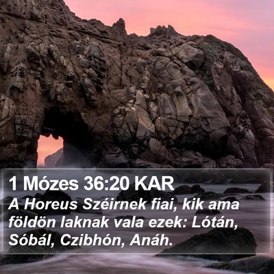 1 Mózes 36:20 KAR Bible Verse Image