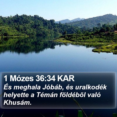 1 Mózes 36:34 KAR Bible Verse Image