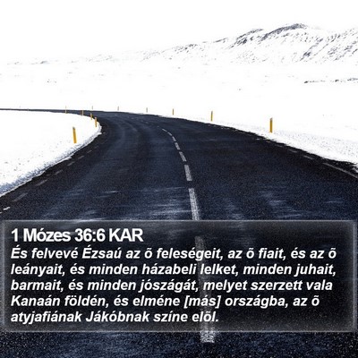 1 Mózes 36:6 KAR Bible Verse Image