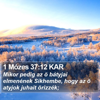 1 Mózes 37:12 KAR Bible Verse Image