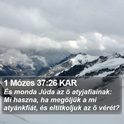 1 Mózes 37:26 KAR Bible Verse Image