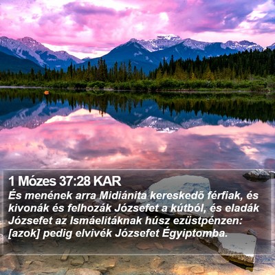 1 Mózes 37:28 KAR Bible Verse Image