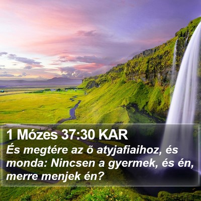 1 Mózes 37:30 KAR Bible Verse Image