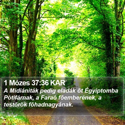 1 Mózes 37:36 KAR Bible Verse Image