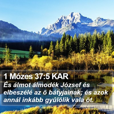 1 Mózes 37:5 KAR Bible Verse Image