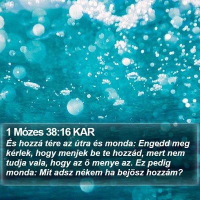 1 Mózes 38:16 KAR Bible Verse Image