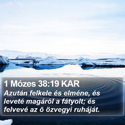 1 Mózes 38:19 KAR Bible Verse Image