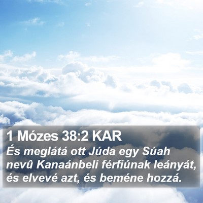 1 Mózes 38:2 KAR Bible Verse Image