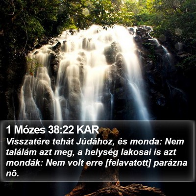 1 Mózes 38:22 KAR Bible Verse Image