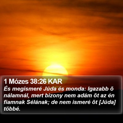1 Mózes 38:26 KAR Bible Verse Image