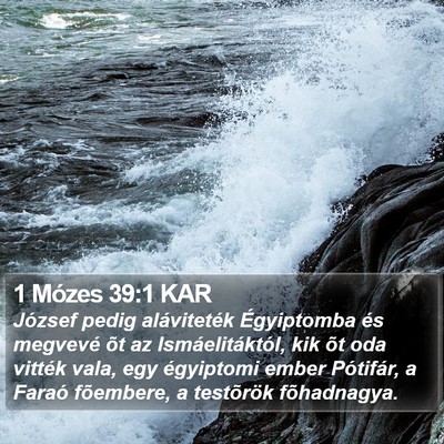 1 Mózes 39:1 KAR Bible Verse Image
