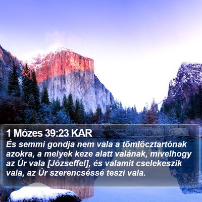 1 Mózes 39:23 KAR Bible Verse Image
