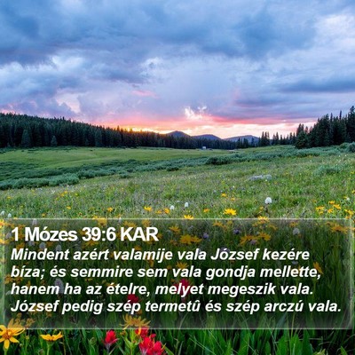 1 Mózes 39:6 KAR Bible Verse Image