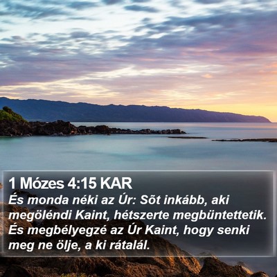 1 Mózes 4:15 KAR Bible Verse Image
