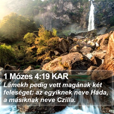 1 Mózes 4:19 KAR Bible Verse Image