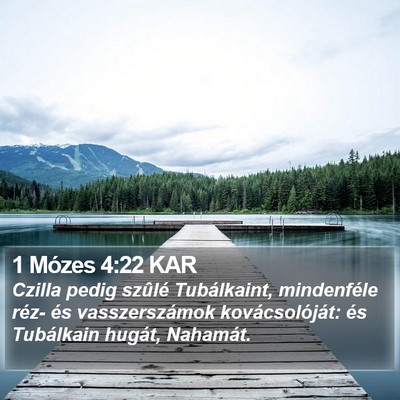 1 Mózes 4:22 KAR Bible Verse Image