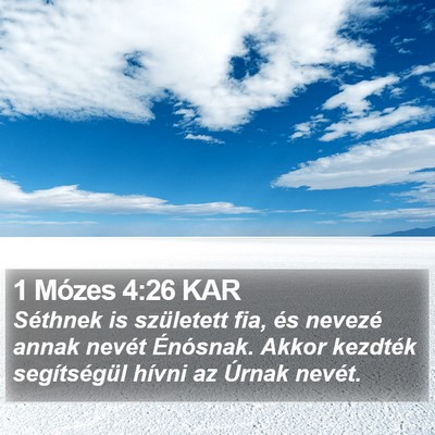1 Mózes 4:26 KAR Bible Verse Image