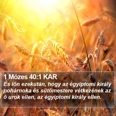 1 Mózes 40:1 KAR Bible Verse Image
