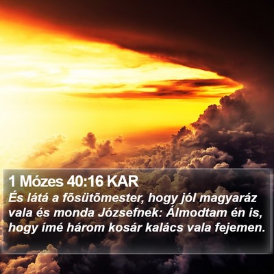 1 Mózes 40:16 KAR Bible Verse Image