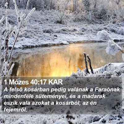 1 Mózes 40:17 KAR Bible Verse Image