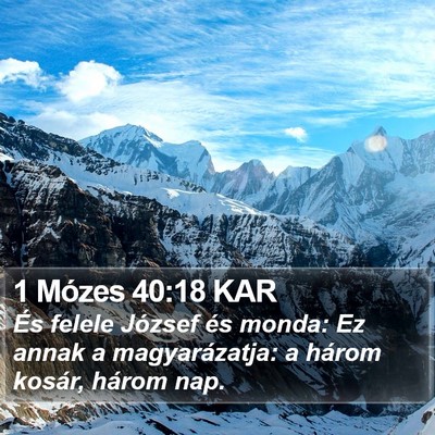 1 Mózes 40:18 KAR Bible Verse Image