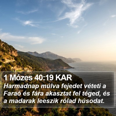 1 Mózes 40:19 KAR Bible Verse Image