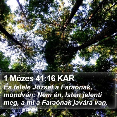 1 Mózes 41:16 KAR Bible Verse Image