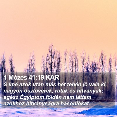 1 Mózes 41:19 KAR Bible Verse Image