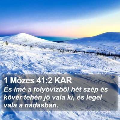1 Mózes 41:2 KAR Bible Verse Image