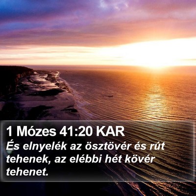 1 Mózes 41:20 KAR Bible Verse Image