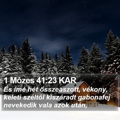 1 Mózes 41:23 KAR Bible Verse Image