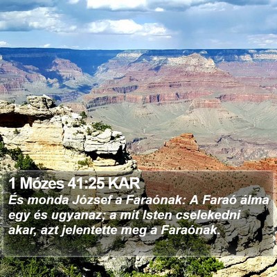 1 Mózes 41:25 KAR Bible Verse Image