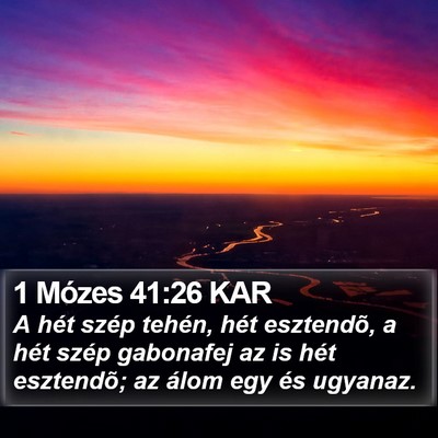 1 Mózes 41:26 KAR Bible Verse Image