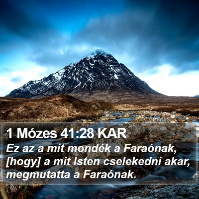 1 Mózes 41:28 KAR Bible Verse Image