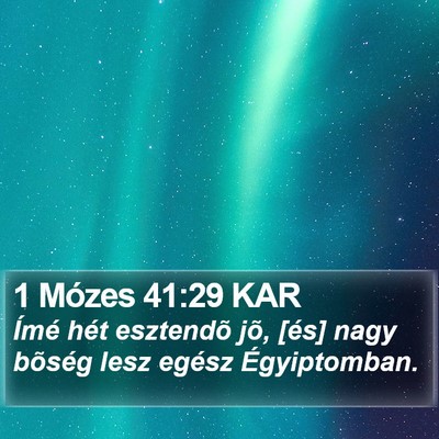 1 Mózes 41:29 KAR Bible Verse Image