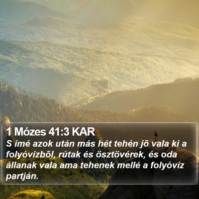 1 Mózes 41:3 KAR Bible Verse Image