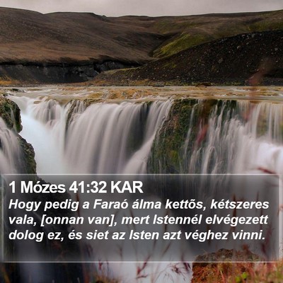 1 Mózes 41:32 KAR Bible Verse Image