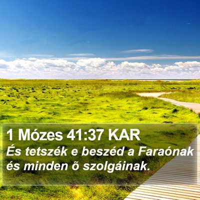 1 Mózes 41:37 KAR Bible Verse Image