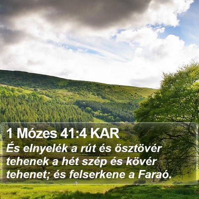 1 Mózes 41:4 KAR Bible Verse Image