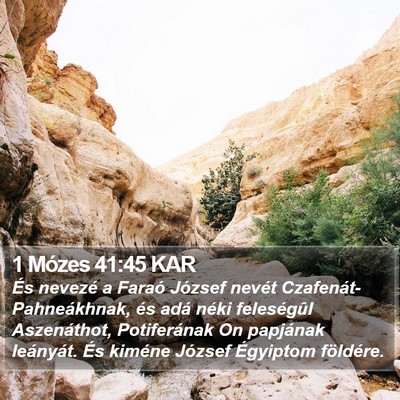 1 Mózes 41:45 KAR Bible Verse Image