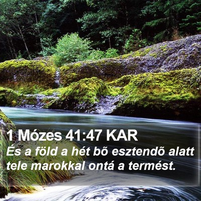 1 Mózes 41:47 KAR Bible Verse Image