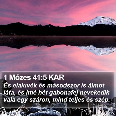 1 Mózes 41:5 KAR Bible Verse Image
